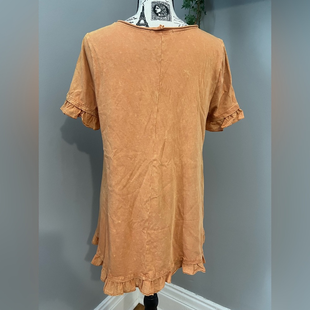 Altar’d State Ruffle Bleached Fashion Top - Picture 6 of 8